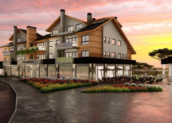 Apartamento, no bairro Centro em Gramado