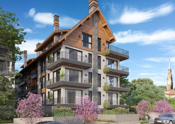 Apartamento, no bairro Centro em Canela