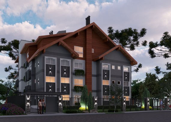 Apartamento, no bairro Floresta em Gramado